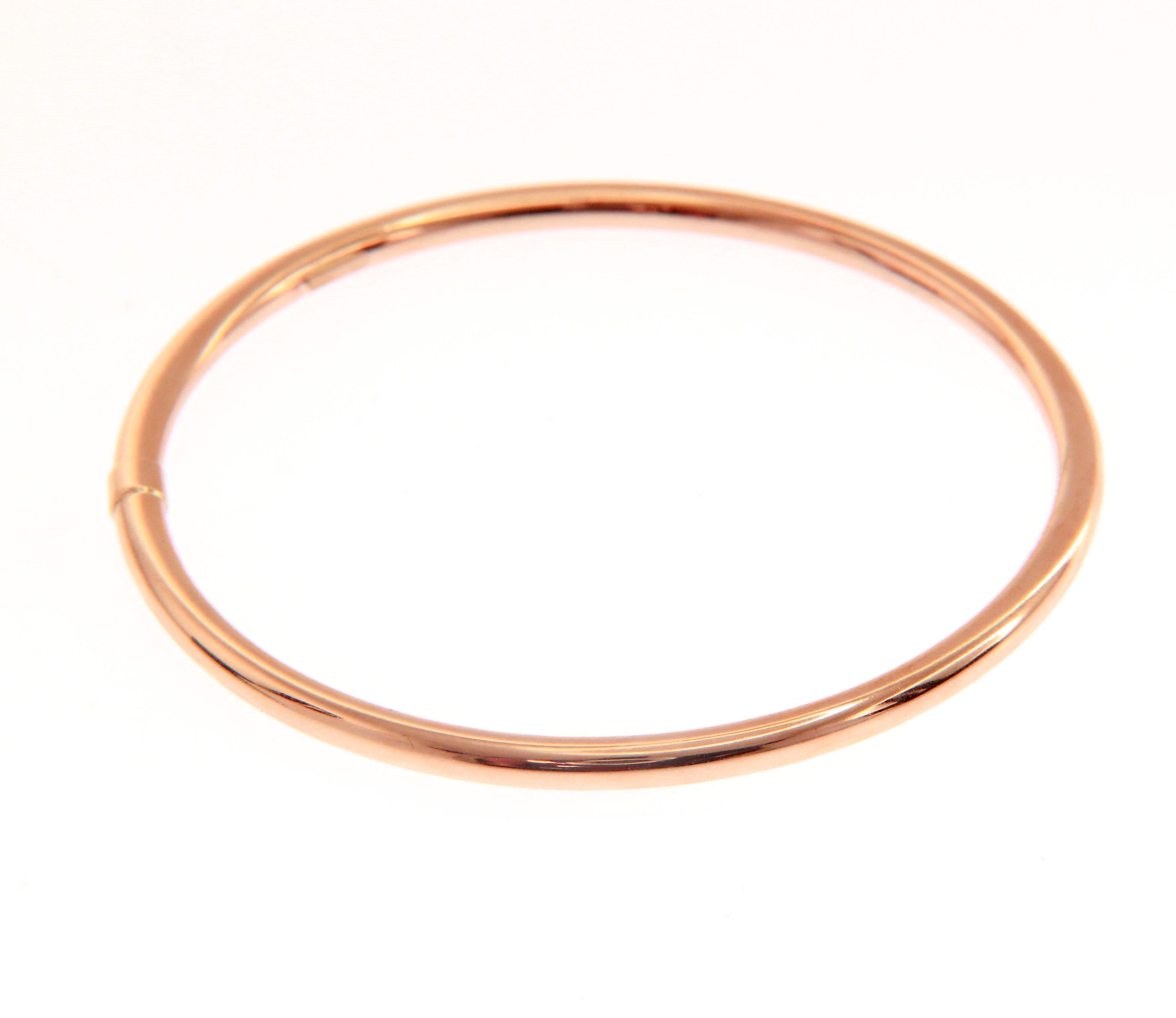 Rose gold oval bracelet with clasp k14 (code S201309)